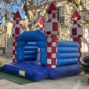château gonflable fusée
