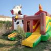château gonflable vache